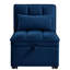 Lit multifonctionnel 4 en 1, bleu marine. Deux réglables. Chaise confortable. Gain de place. Velours haut. Cadre. Lit simple sans effort avec rangement. Pour une posture idéale. Salon convertible-1021834881