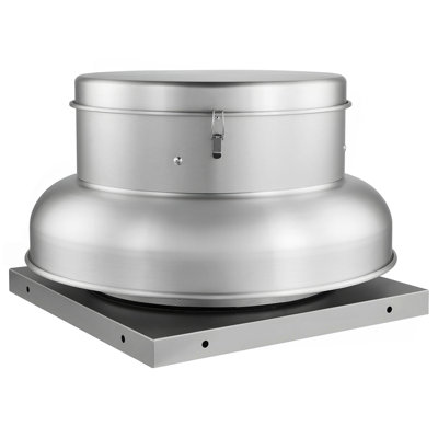 Roof Exhaust Fan, Attic Vent Fan With High-Power Motor, 24.8Inch Fan Base Heavy-Duty Aluminum Alloy, Speed Control Adjustable Airflow 1500/2600CFM, Compact For Garage,Kitchen,Bathroom