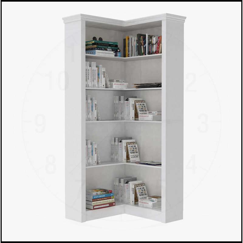 Corner 5 Tier Open Bookshelf
