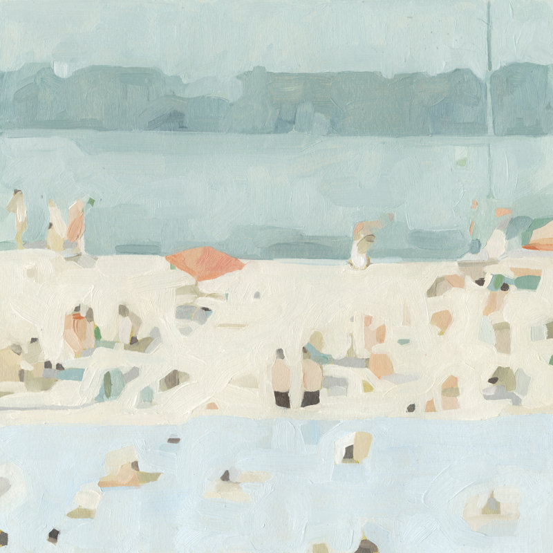 Sea Sandbar II by Emma Scarvey - Wrapped Canvas Painting, 51cm H x 51cm W