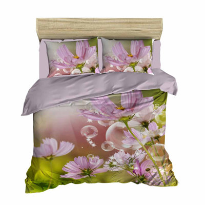 Quennie Polyester Floral Duvet Cover Set with Pillowcases