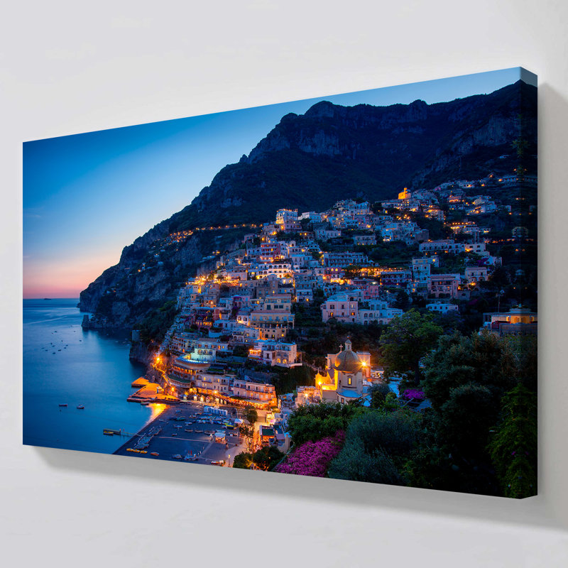 "Positano Evening" par Danita Delimont, reproduction sur toile, H 18 po x l 30 po x P 1 po