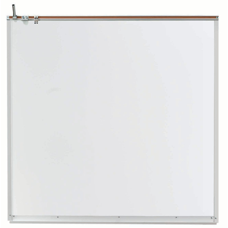 Tableau blanc magnétique à cadre en aluminium, H 4 pi x l 4 pi