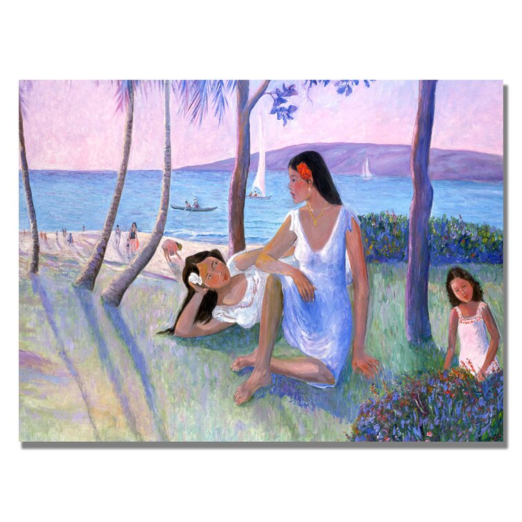 'Kihe Shore' by Manor Shadian Painting Print on Canvas