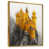 Toile avec cadre flottant or