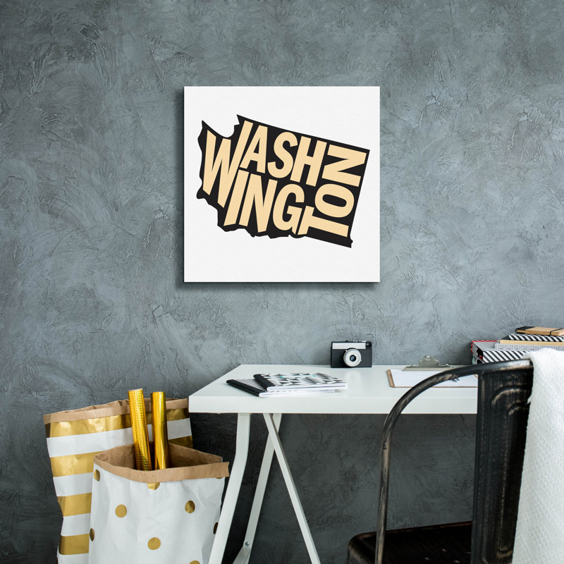 «Washington 2» par Art Licensing Studio, art mural sur toile, H 18 po x l 18 po x P 0,75 po