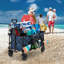 Chariot de plage pliable Gorilla Carts 7 cubes avec lit surdimensionné, noir-96812212-96811367