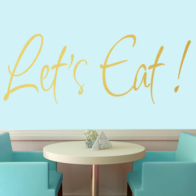Adhésif décoratif «Let's Eat»
