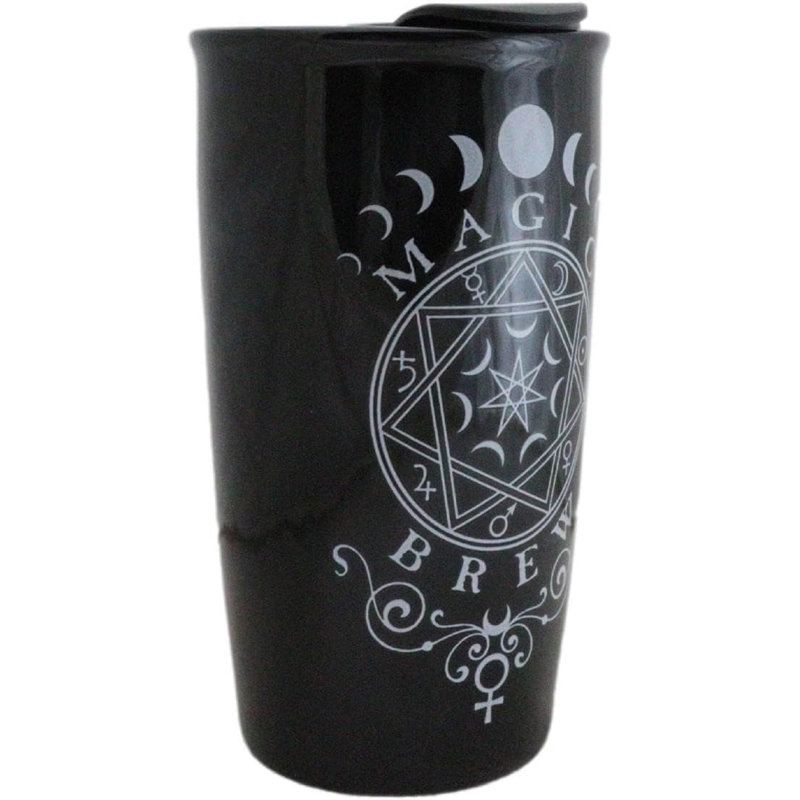 Tasse de voyage en céramique Wicca Witchcraft Phases Of The Moon
