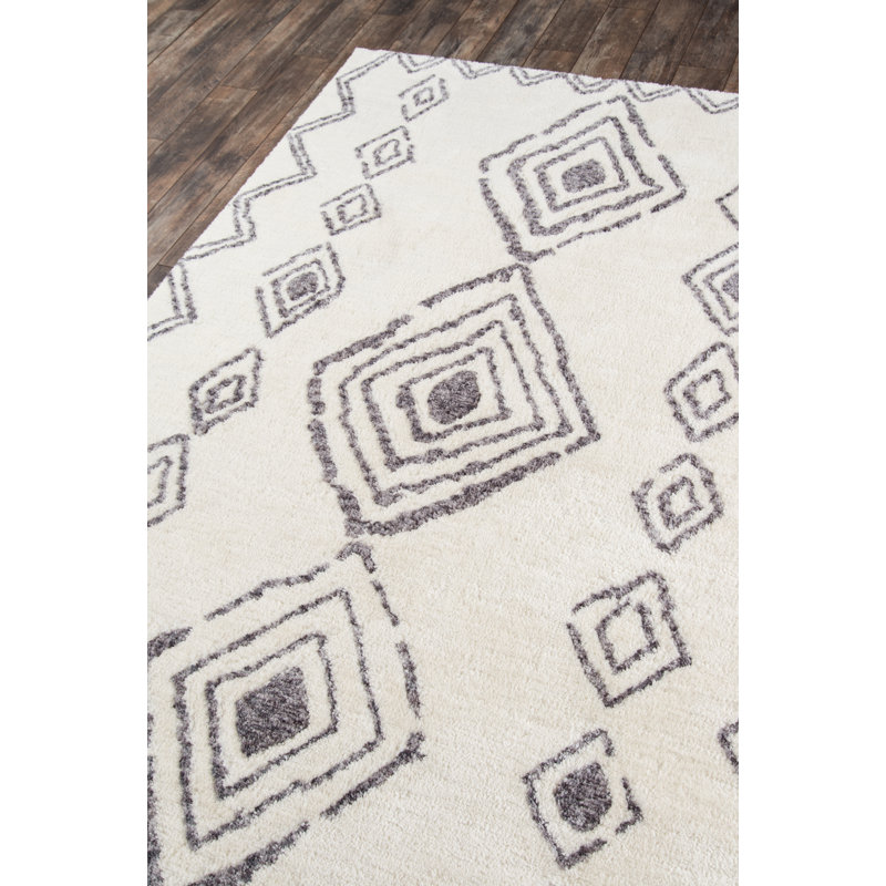 Tapis géométrique gris, Rectangle 9 pi x 12 pi