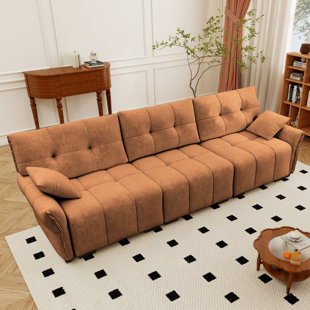 110.2" Oversized Comfy Deep Seat 3-Seater Sofa
