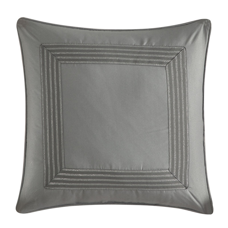 Regency Comforter Set, Gray, King Comforter + 6 Additional Pieces