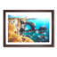 Green Bridge of Wales in Abstract - Picture Frame Graphic Art Print-55736222-55736223