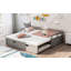 Lit de jour extensible avec couchette, lit de jour en bois avec couchette-1211700577