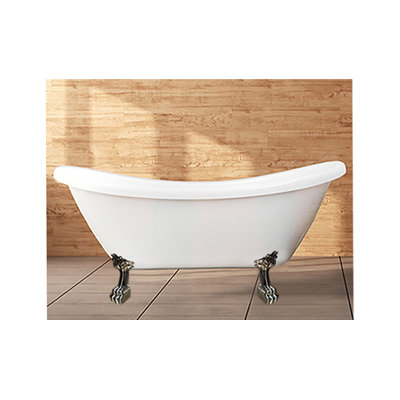 Daphne 59" x 30" Freestanding Soaking Acrylic Bathtub