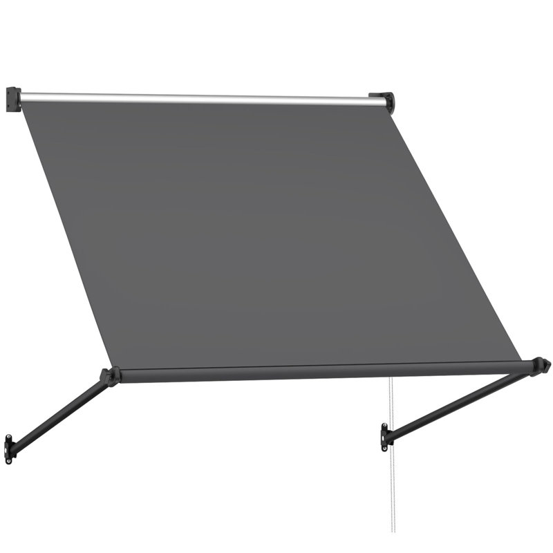 Manual Outdoor Awnings For Door Entrance, 55" H x 50" W x 45.3" D