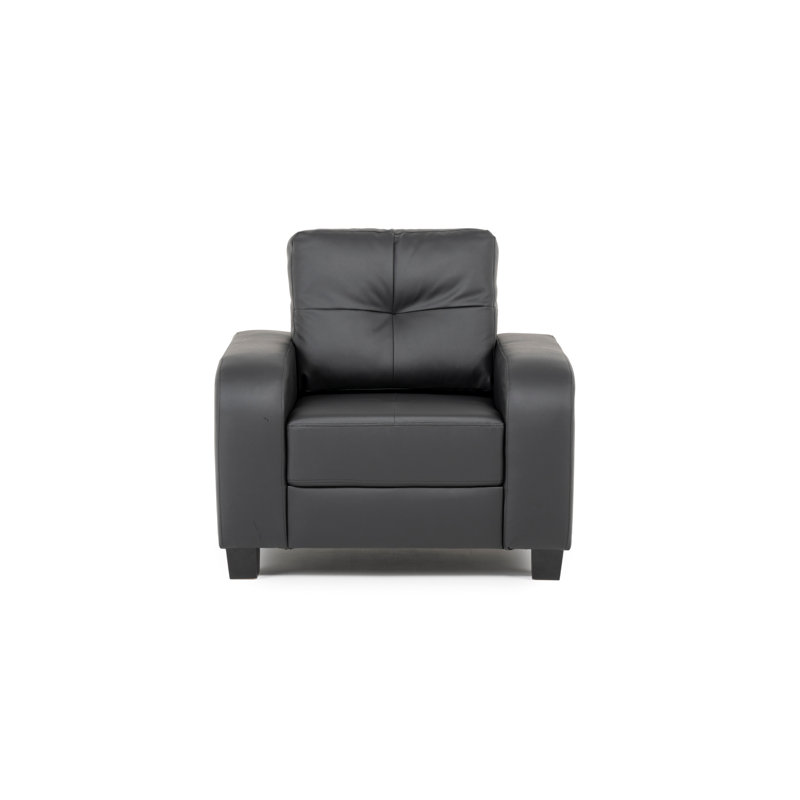 Faux Leather Armchair