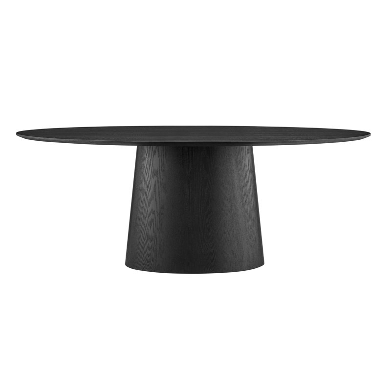 Table de salle à manger Adara, Noir mat