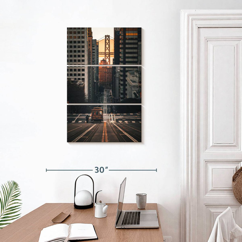 Nicci Cable Car In San Francisco, 32" H x 20" W