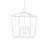 Denison 5 - Light Wrought Iron Dimmable Lantern Geometric Chandelier