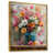 Toile avec cadre flottant or