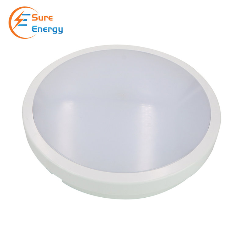 24W Round LED Ceiling Bulkhead Light with Motion Sensor IP54 4000K