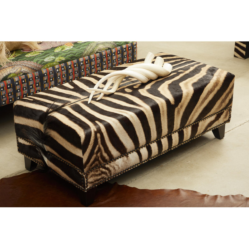 44" Genuine Hide Ottoman
