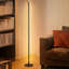 146cm Polished LED Torchiere Floor Lamp with USB and Outlet-1232273296