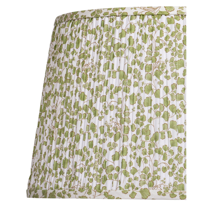 Maiden Fern Empire Lamp Shade, Green/Ivory