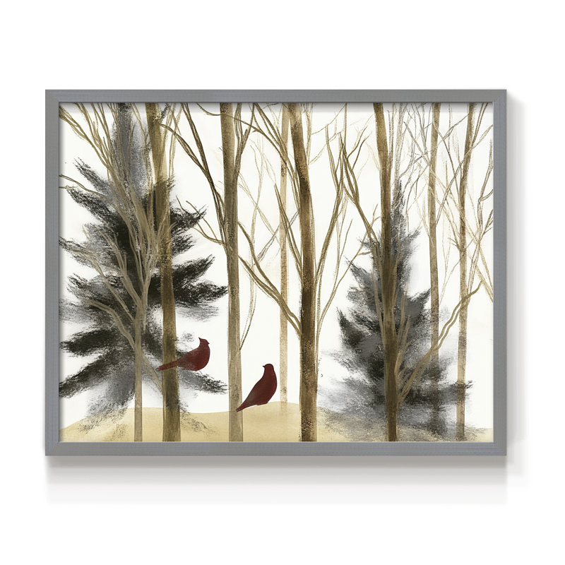 Chirstmas Art-CXXV -Framed Print - Restickable, H 16 po x l 20 po, Gris