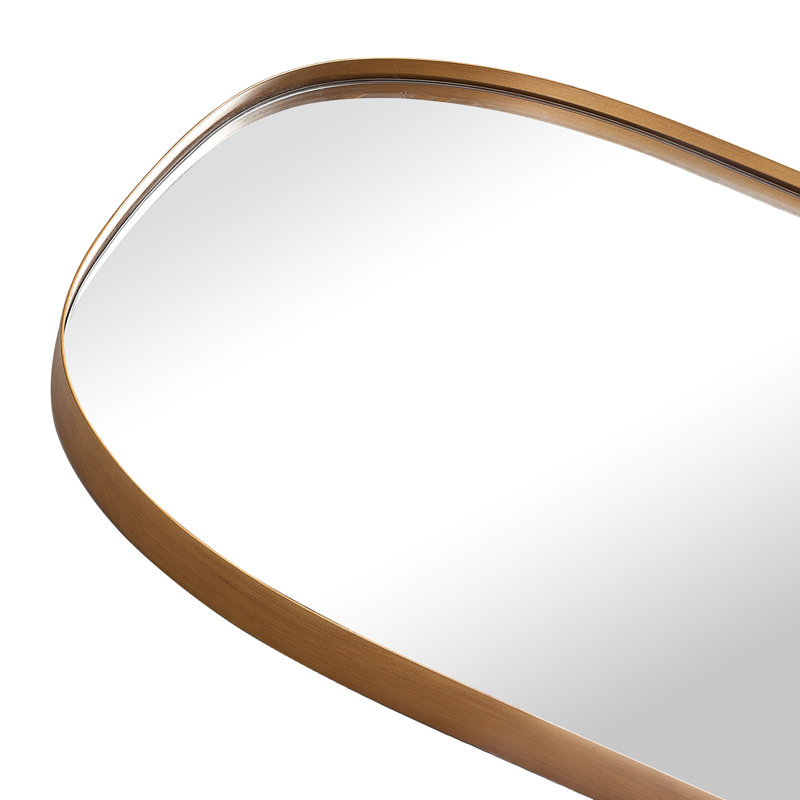 Ashane Oval Metal Large Wall Mirror