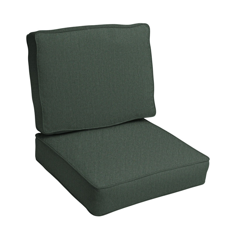Coussin de siège / dossier Davana intérieur / extérieur Sunbrella, Vert foncé, L 23,5 po x P 23 po