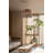 Elegant Wooden Chandelier with Replica Bamboo Cap, Brown Finish, 25.6 x 25.6 x 9.8 inches | Adjustable Cable | CE Certified, E27 Socket (Max 40W) | Perfect for Dining Room & Living Spaces, Stylish Illumination