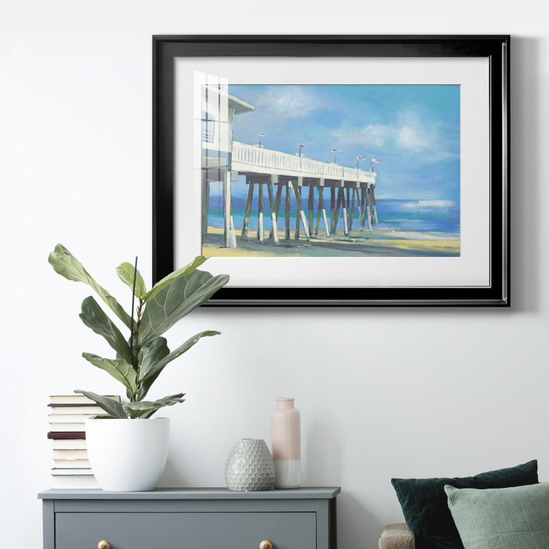 Motif de point de fuite, Cadre noir, H 22,5 po x l 30,5 po x P 1,5 po