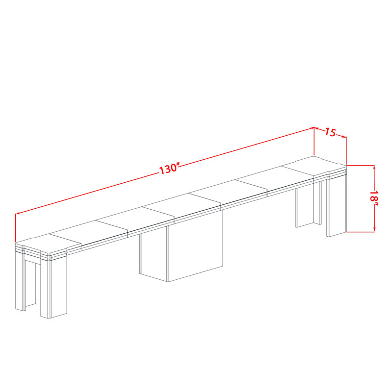 9 Pieces Extendable Dining Set Includes a Rectangle Xtenczar Table, 7 Polyester Dining Chairs and 1 Modern Bench - (Finish Option)