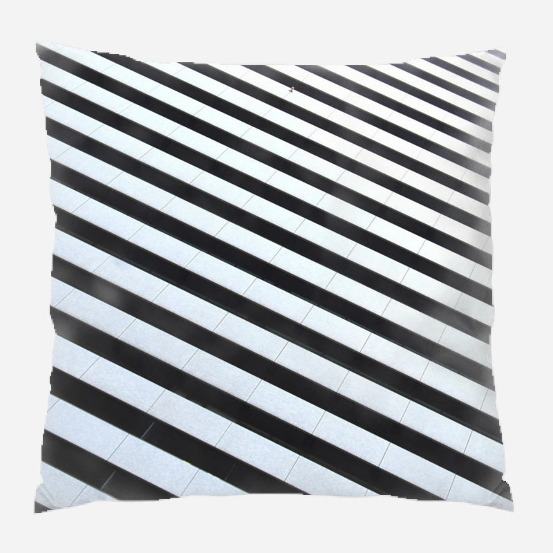 Striped Microsuede Reversible Throw Pillow