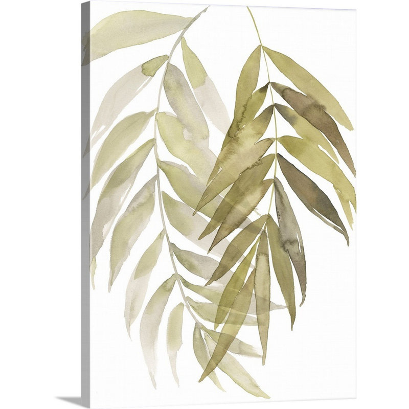 «Palm Embrace I», art mural sur toile, Toile tendue, H 24 po x l 18 po