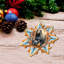 Ensemble de 3 ornements en forme de flocons de neige en forme d'ours par G Debrekht