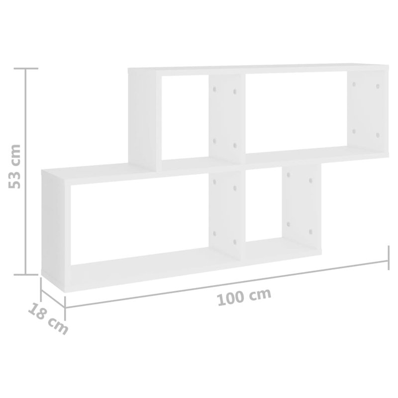 Aydeen 4 Piece Accent Shelf, White