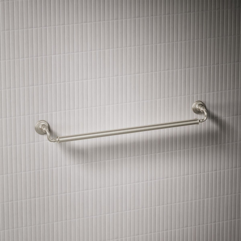 Kohler Artifacts Grab Bar, Vibrant Brushed Nickel, 12"W