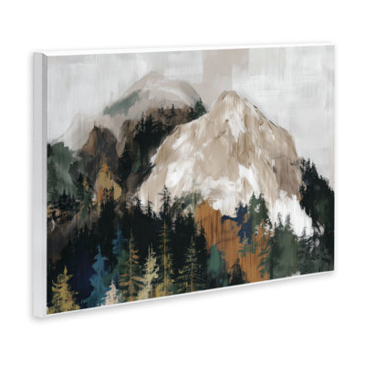 Rugged Mountain Peaks Wall Plaque, design by Chromatic Storm Studio