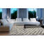 Area Cowhide Geometric Area Rug in Gray/Cream-1036955180