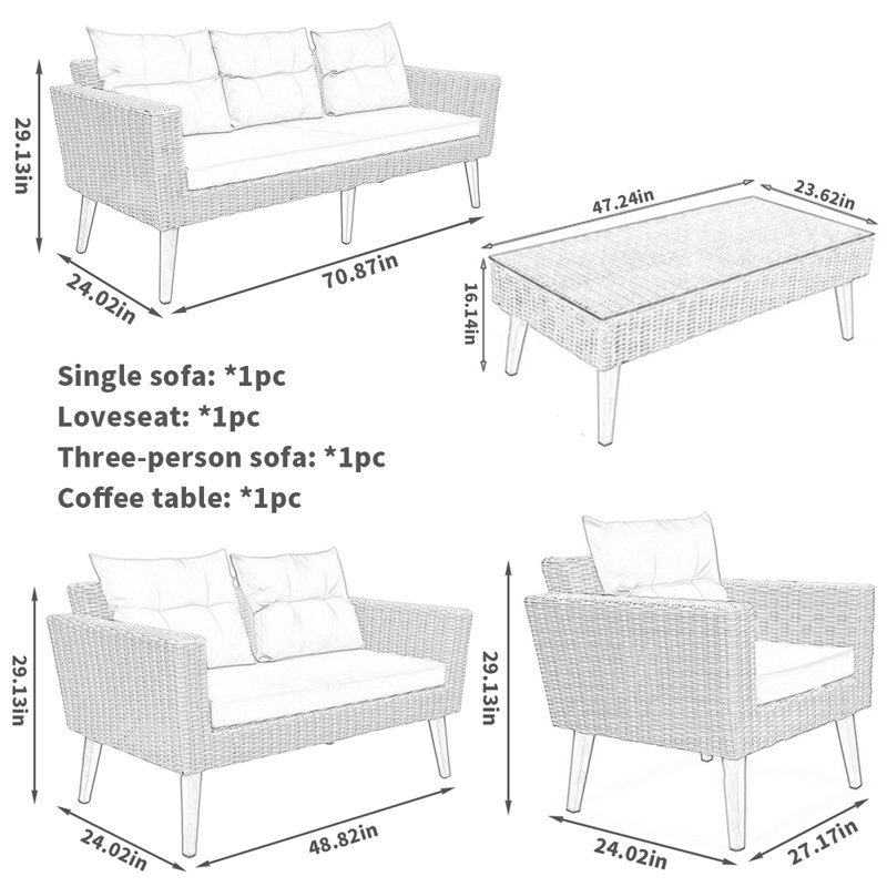 Chaise d'extérieur en rotin tissé Nickelle, 1