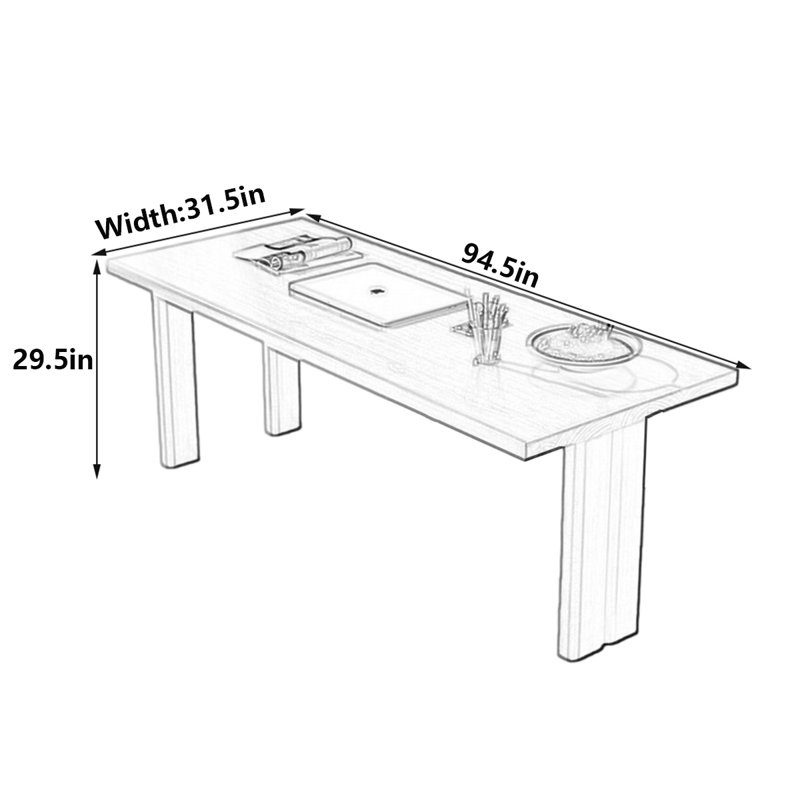 Albaugh, 29.5" H x 94.5" W x 31.5" D