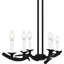 Sabali 6-Light Earth Black Island Light