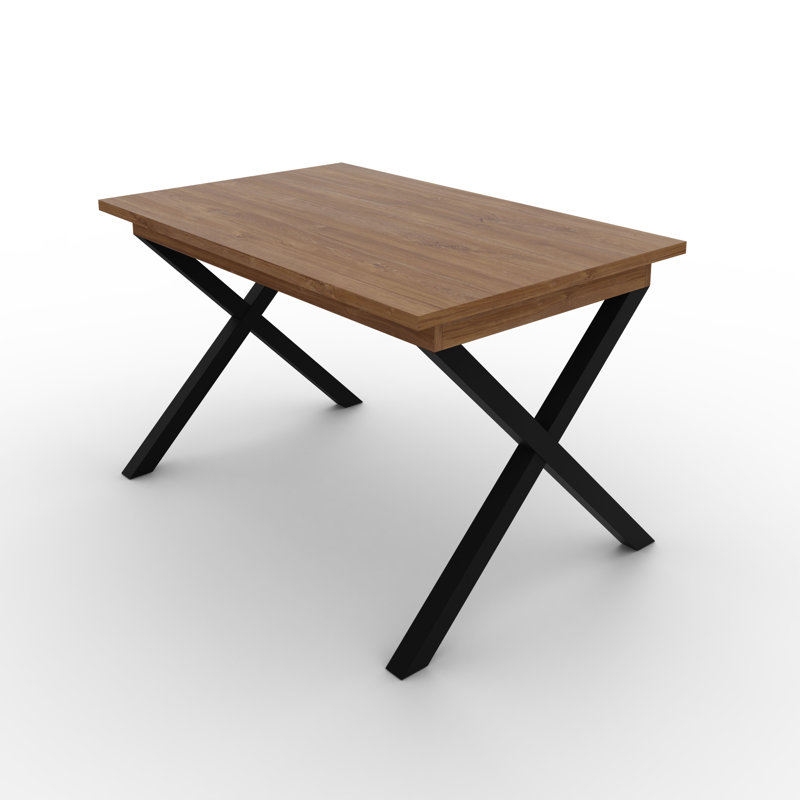 Tirrell Rectangular Restaurant Table, 76cm H x 125cm L x 80cm W, Stirling Oak