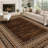 Washable Area Rug Modern Bordered Rug Non Slip Floor CarpetNon Shedding Neutral Rugs for Kitchen Bedroom Living Room-2014422451-2014422478