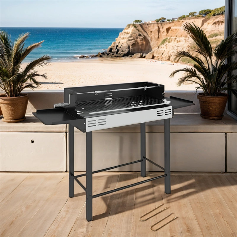 TONWIN 46.5'' W Barrel Charcoal Grill