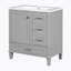 Meuble-lavabo simple 30 po avec plateau Pantilimon-813036444