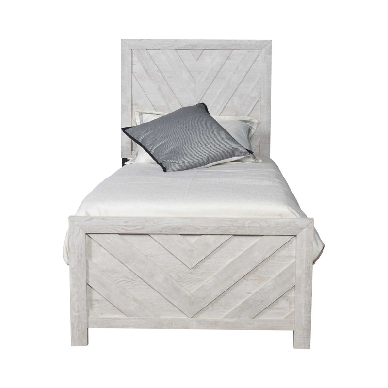 Lit simple en bois de style moderne, Antique Natural